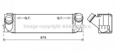 BW4457 AVA COOLING Охолоджувач наддувального воздуха