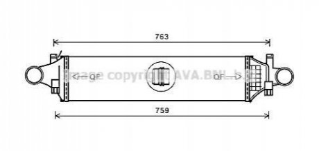 MSA4659 AVA COOLING Охолоджувач наддувального воздуха