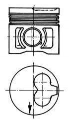 91386610 KOLBENSCHMIDT Поршень, комплект VW 1,9D/2,4D