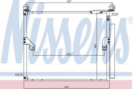 940508 NISSENS Радиатор кондиционера