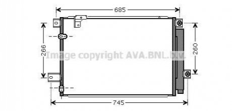 TOA5409D AVA COOLING Радиатор кодиціонера