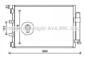 FD5487D AVA COOLING Радіатор кодиціонера