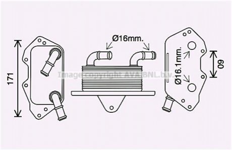 AI3404 AVA COOLING Охолоджувач оливи