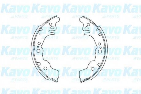 KAVO PARTS SUBARU Тормоз. колодки задн. JUSTY IV 1.0 (M300) 07-, DAIHATSU MATERIA (M4_) 1.5 ECO 4WD 06- KBS-1903
