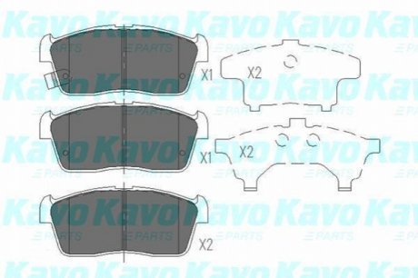 KBP-8507 KAVO KAVO PARTS SUZUKI Тормозные колодки передн. Ignis 03-,Daihatsu Sirion, Charade
