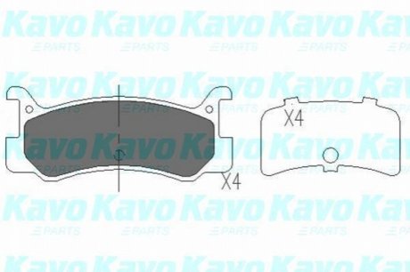 KBP-4535 KAVO KAVO PARTS MAZDA Колодки торм. задние 323 1,6GT -93, MX-3/MX-5