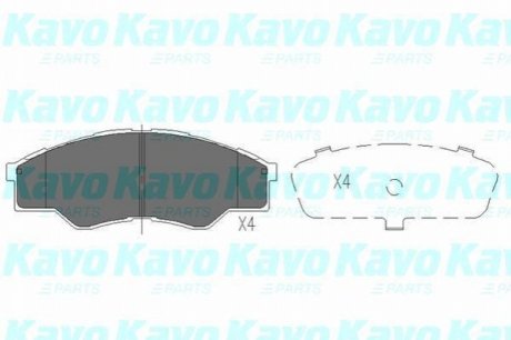 KBP-9102 KAVO KAVO PARTS TOYOTA Тормозные колодки передн.Hilux II,III 01-