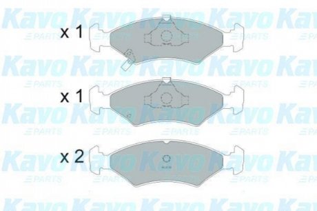 KBP-4026 KAVO KAVO PARTS KIA Тормозные колодки дисковые передн.Shuma 98-