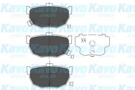 KBP-6544 KAVO KAVO PARTS KIA Колодки тормозные задні дисковые Cerato