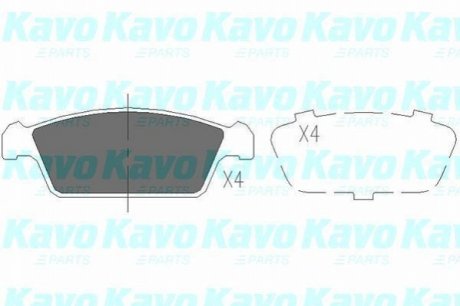 KBP-8515 KAVO KAVO PARTS DAEWOO Тормозные колодки передн.Tico 95-