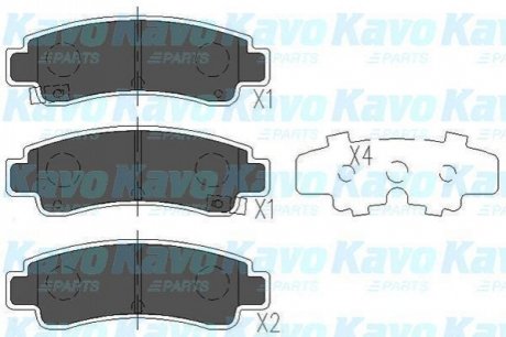 KBP-6546 KAVO KAVO PARTS NISSAN Колодки тормозные задн.Sunny 90-