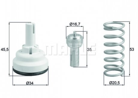 TX 182 87D MAHLE / KNECHT Термостат