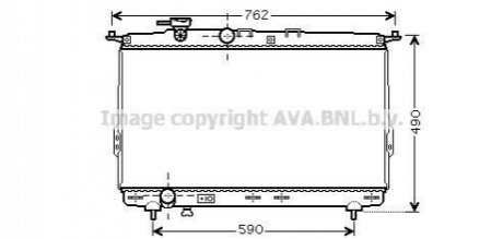 HY2106 AVA COOLING AVA HYUNDAI Радиатор охлаждения Sonata IV,Grandeur,Kia Magentis 2.0/3.5 98-