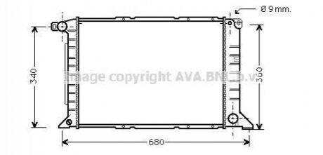 FD2261 AVA COOLING AVA FORD Радіатор охолодження TRANSIT TOURNEO 2.5 TDDI 95-