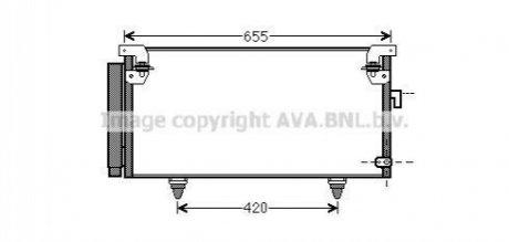 SUA5073D AVA COOLING AVA SUBARU радіатор кондиціонера Legacy IV, Outback 03-