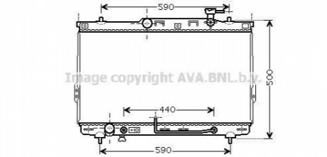 HYA2110 AVA COOLING AVA HYUNDAI радиатор охлаждения Santa Fe I 2.0/2.7 01-