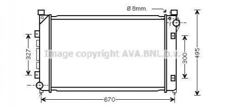 AU2163 AVA COOLING AVA LAND ROVER Радіатор охолодження FREELANDER 97-