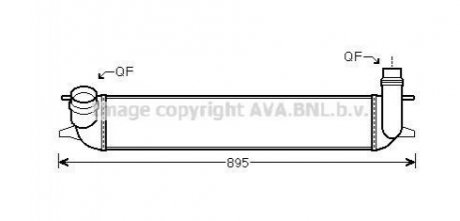 RTA4462 AVA COOLING AVA RENAULT Інтеркулер Laguna III 1.5/2.0dCi 07-