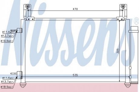 940009 NISSENS Конденсер CT/GMC MATIZ(05-)0.8(+)[OE 96591582]