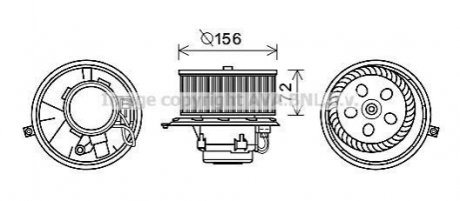 RT8581 AVA COOLING AVA RENAULT Вентилятор салону Laguna II 01-