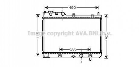 MZ2214 AVA COOLING AVA MAZDA Радиатор охолодж 323 2.0 DITD 98-