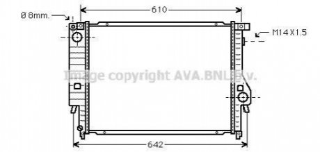 BW2047 AVA COOLING AVA BMW Радіатор охолодження E30, E34 85-