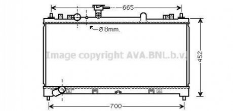 MZ2218 AVA COOLING AVA MAZDA Радіатор охолодження 6 2.5 07-