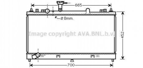 MZ2224 AVA COOLING AVA MAZDA Радиатор охлаждения 6 2.0 03-