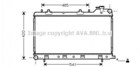 SU2045 AVA COOLING AVA SUBARU Радіатор IMPREZA 1,5-1,8 98-