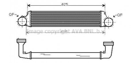 BW4280 AVA COOLING AVA BMW Інтеркулер E83 X3 2,0D-3,0D 04-