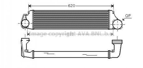 BW4282 AVA COOLING AVA BMW Інтеркулер 3 E46 318d/330xd 00-