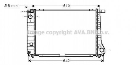 BW2104 AVA COOLING AVA BMW Радиатор охлаждения E32, E34