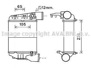 AIA4369 AVA COOLING AVA AUDI Інтеркулер A4 1.8 02-, SEAT