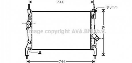 FD2404 AVA COOLING AVA FORD Радиатор TRANSIT 06-