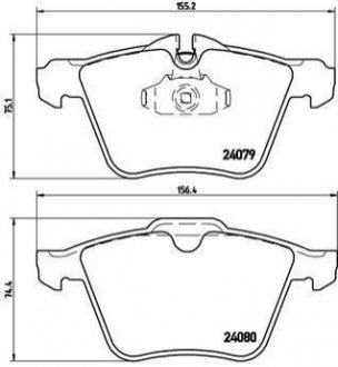 P36 027 BREMBO Гальмівні колодки дискові