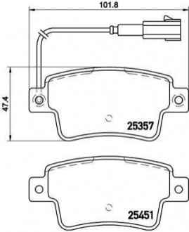 P23 142 BREMBO Гальмівні колодки дискові