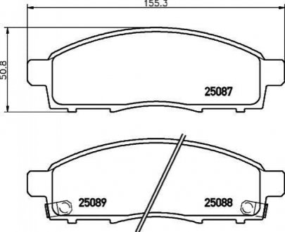 P56 102 BREMBO Гальмівні колодки дискові