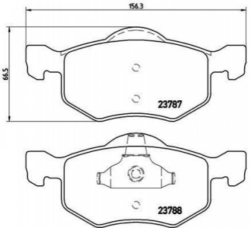 P24 056 BREMBO Гальмівні колодки дискові