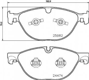 P36 029 BREMBO Гальмівні колодки дискові