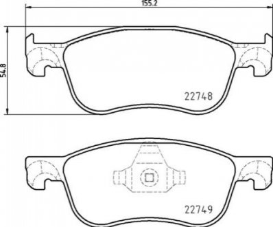 P24 210 BREMBO Гальмівні колодки дискові