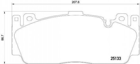 P06 079 BREMBO Гальмівні колодки дискові