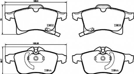 P59 089 BREMBO Гальмівні колодки дискові