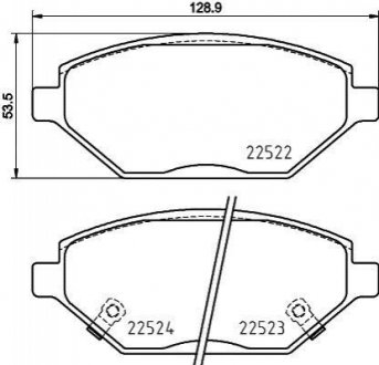 P59 093 BREMBO Гальмівні колодки дискові