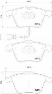 P85 129 BREMBO Гальмівні колодки дискові