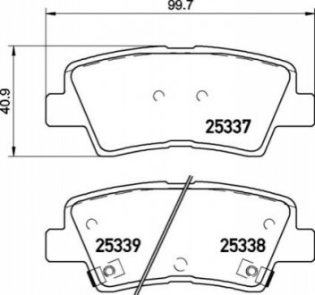 P30 106 BREMBO Гальмівні колодки дискові