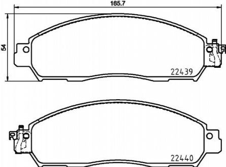 P56 118 BREMBO Гальмівні колодки дискові