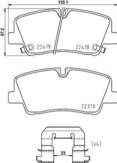 P30 089 BREMBO Гальмівні колодки дискові