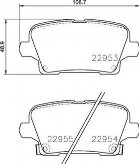 P59 097 BREMBO Гальмівні колодки дискові