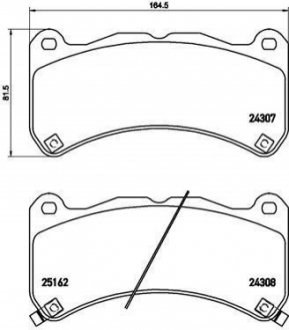 P83 146 BREMBO Гальмівні колодки дискові