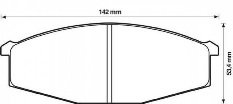 572361J Jurid JURID Торм. колодки NISSAN Patrol,MITSUBISHI Pajero -97